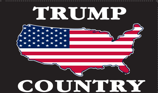 Trump Country 3'X5' Flag Rough Tex® 100D