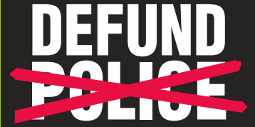 Defund Police Crossed Out Bumper Sticker