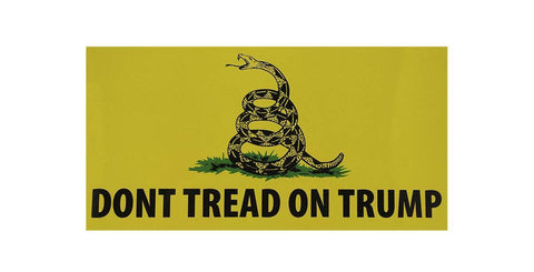 DON'T TREAD ON TRUMP GADSDEN MAGA Bumper Sticker sold by the pack of 50