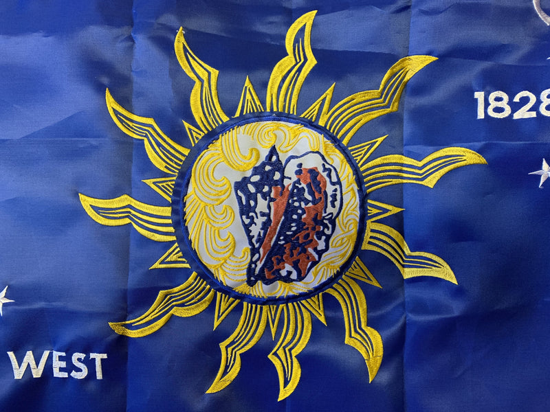 Key West Conch Republic 2'X3' Embroidered Double Sided Flag Rough Tex® 300D