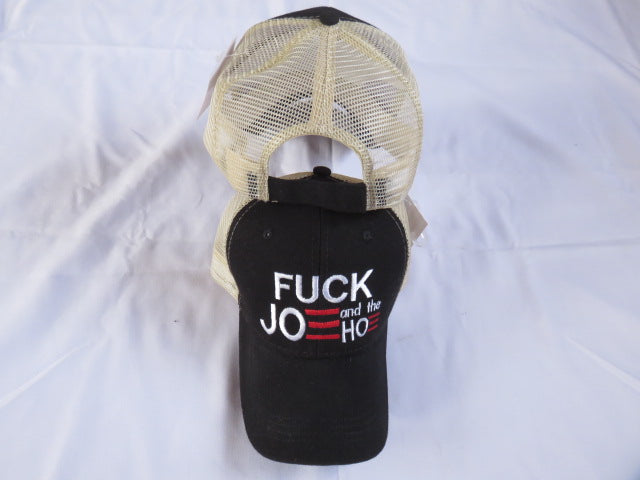 Fuck Joe and The Hoe Mesh Back Black Cap