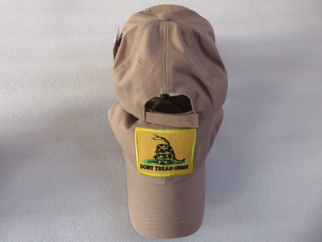 Gadsden Patch Washed Khaki Cap Don't Tread On Me American