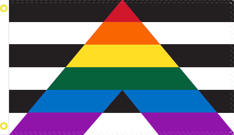 Gay Straight Ally 3'X5' Flag ROUGH TEX® 100D