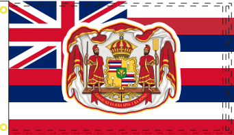 3'X5' 100D Hawaii Royal Flag