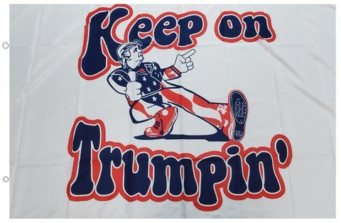 KEEP ON TRUMPIN' FLAG 100D ROUGH TEX ®3'X5'