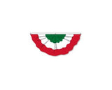 Italy Fan Bunting 1.5' X 5' Flag ROUGH TEX® 100D