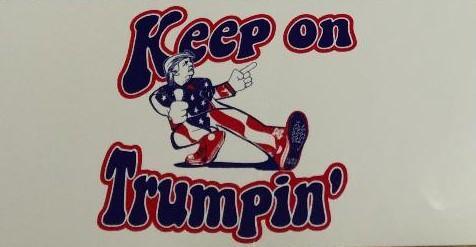 KEEP ON TRUMPIN' DONALD TRUMP BUMPER STICKER PACK OF 50 MAGA