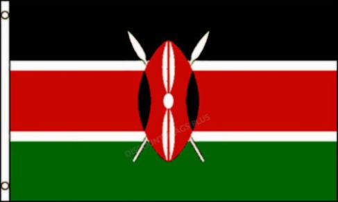 Kenya 3'X5' Flag ROUGH TEX® 100D