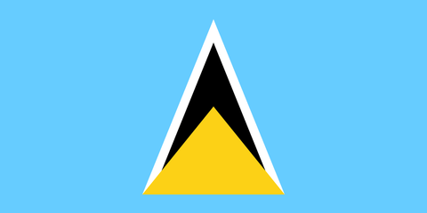 Saint Lucia Flag 100D Rough Tex® (Multiple Sizes)