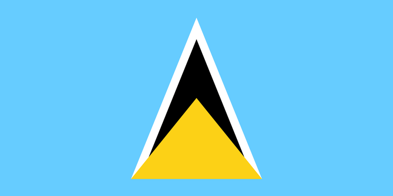 Saint Lucia Flag 100D Rough Tex® (Multiple Sizes)