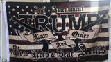 One Dozen 2nd Amendment Trump Law And Order 3'X5' Flag Rough Tex® 100D