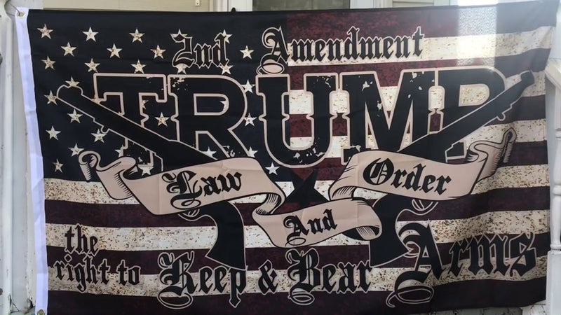 2nd Amendment Trump Law And Order 3'X5' Flag Rough Tex® 100D