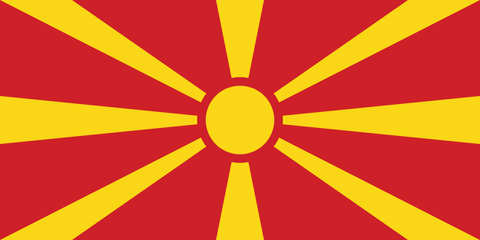 Macedonia Flag 100D Rough Tex® (Multiple Sizes)