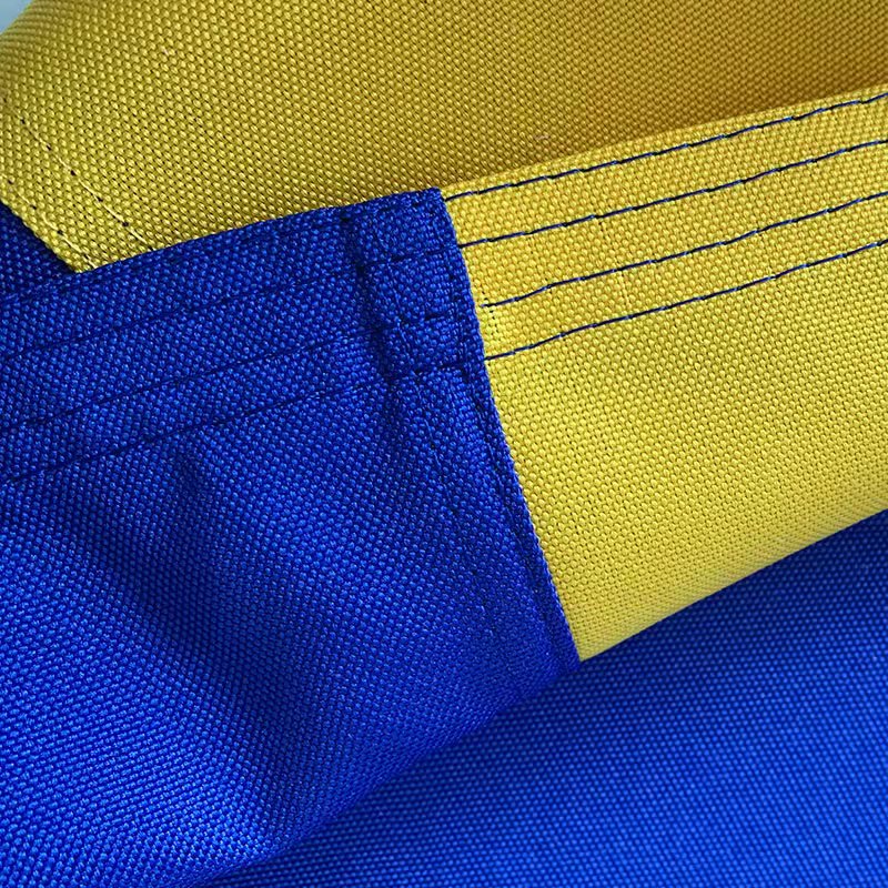 Ukraine Government Flag Sewn Cotton Canvas Bunting 5x9.5 Feet