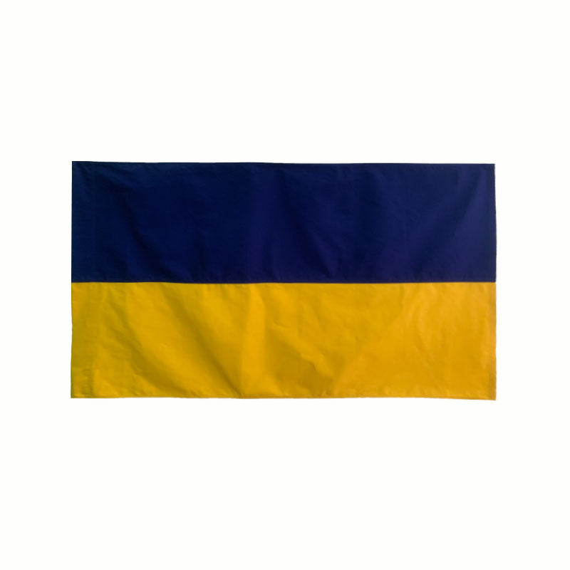 Ukraine Government Flag Sewn Cotton Canvas Bunting Sleeve 3x5 Feet