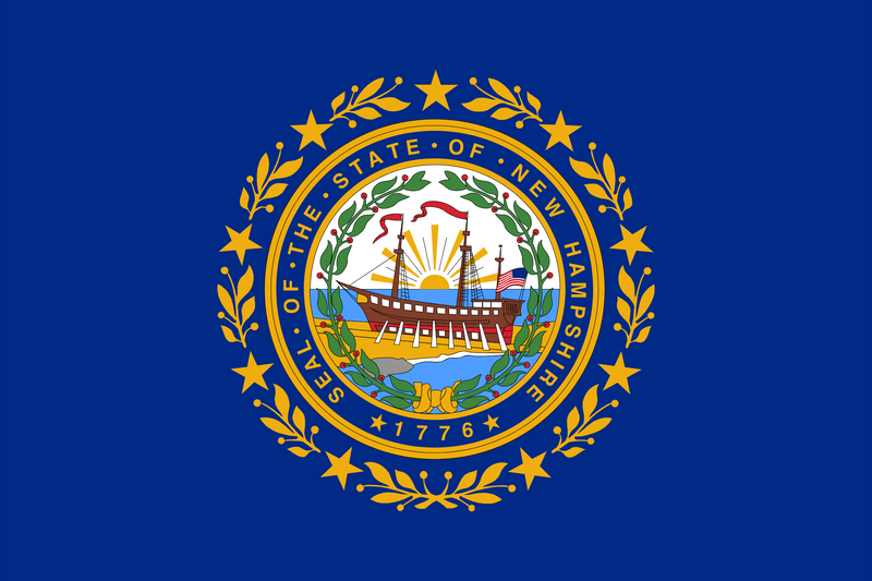 New Hampshire State Flag 100D Rough Tex® (Multiple Sizes)