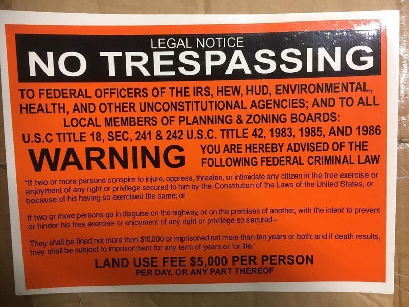 12 NO TRESPASS LEGAL NOTICE SIGNS 8"X11" PLASTIC