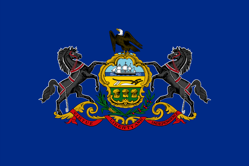 Pennsylvania State Flag 100D Rough Tex® (Multiple Sizes)