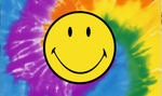 Tie Dye Peace Smiley Face 3'X5' Flag Rough Tex® 68D Nylon