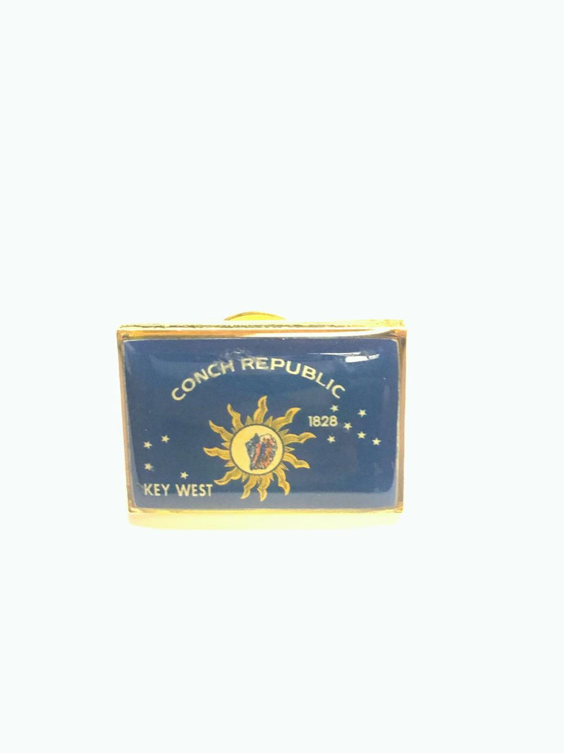 CONCH REPUBLIC KEY WEST FLAGS Cloisonne Lapel Pins