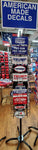 Trump Bumper Sticker Program 40 Position Rack & 2000 Bumper Stickers Assorted Trump Best Sellers