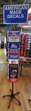 Trump Bumper Sticker Program 40 Position Rack & 2000 Bumper Stickers Assorted Trump Best Sellers