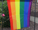 Rainbow Pride Sewn Garden Flag Rough Tex ® Brand 12'X18"