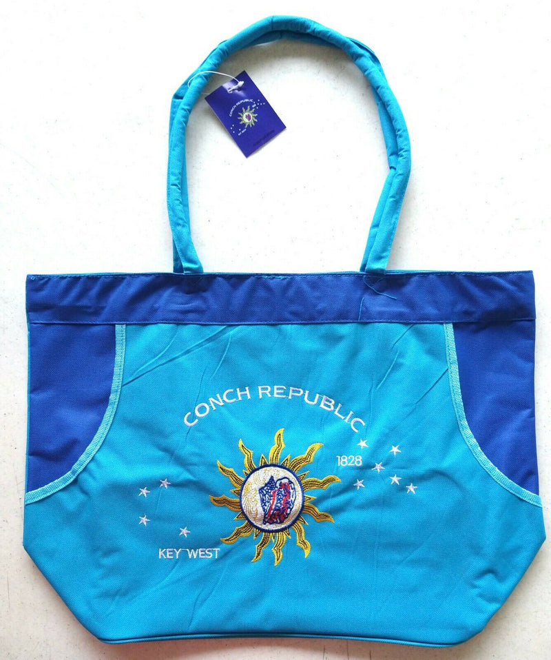 Conch Republic Aqua Beach Bag