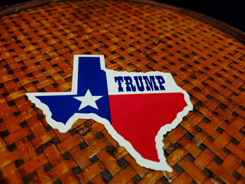 Trump Texas Map Bumper Sticker