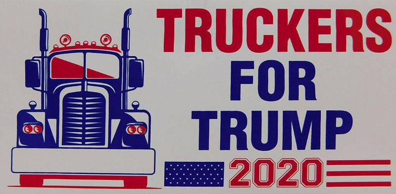 Truckers For Trump 2020 -  Bumper Sticker