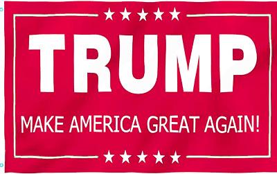 TRUMP MAGA Red IV Campaign Double Sided Flag 3'X5' feet Rough Tex ® 68D NYLON