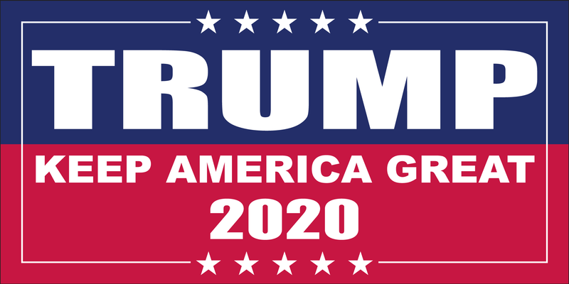 TRUMP 2020 KEEP AMERICA GREAT BUMPER STICKER