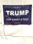 Trump Keep America First Blue Double Sided Flag - 12''x18'' Knit