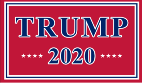 Trump 2020 Red Double Sided Flag 3'X5' Rough Tex® 100D