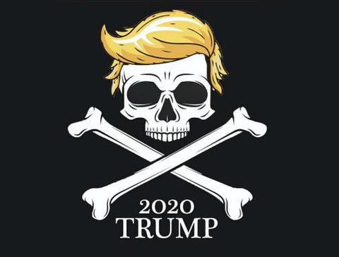 Trump 2020 Skull 3'X5' Flag Rough Tex® 100D