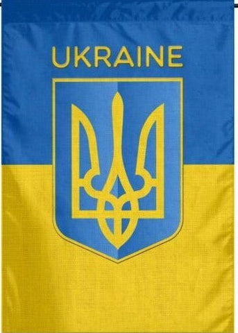 28"x48" Ukraine Trident Custom Design House Flag with Sleeve & Grommets Flag 100D Rough Tex ®