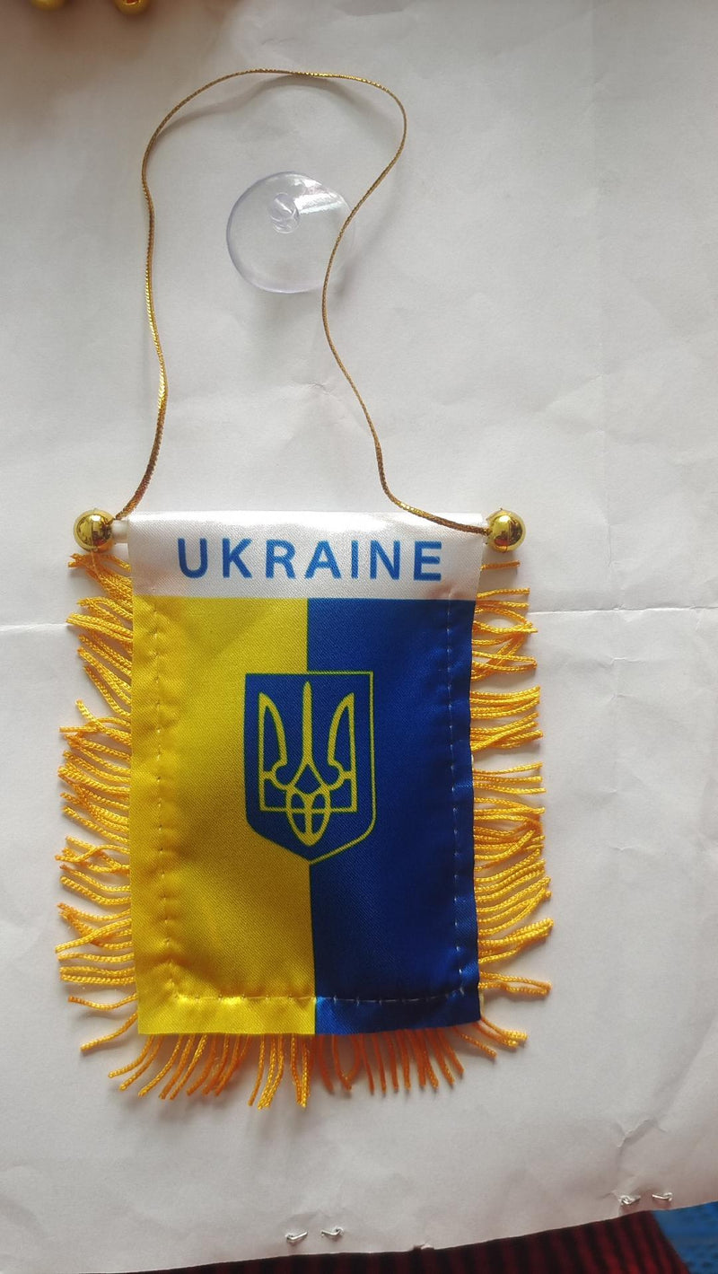 Ukraine Trident Mini Banner