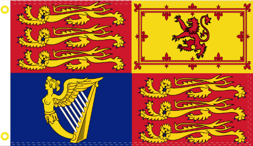 UK Royal Standard 3'X5' Flag ROUGH TEX® 100D