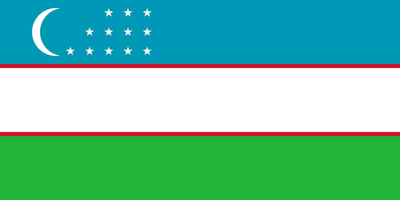 Uzbekistan Flag 100D Rough Tex® (Multiple Sizes)