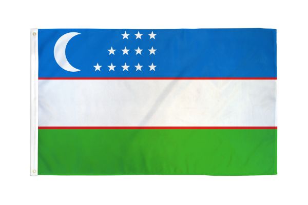 Uzbekistan 3'X5' Flag ROUGH TEX® 100D