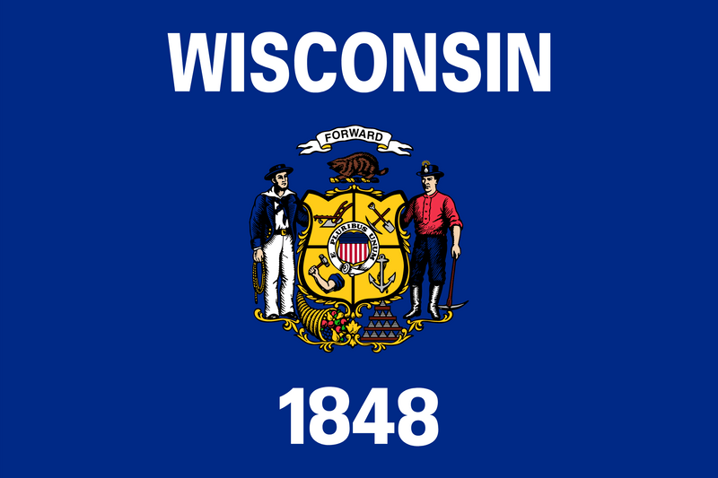 Wisconsin State Flag 100D Rough Tex® (Multiple Sizes)